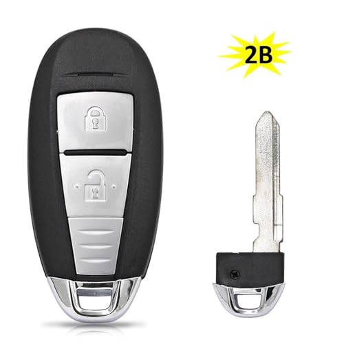 Coque clé Suzuki Swift Vitara SX4 2010-2016 boîtier télécommande 2 boutons TS008 - 5