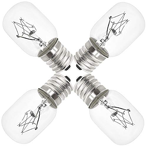 Ami Parts 8206232A Bulb 40W 125V Microwave Oven Light (4Pc) -Under Hood Microwave Bulb- E17 Replacement Part For Microwave #TOP1