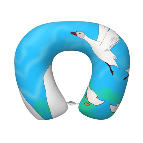 Almohada cervial de espuma viscoelástica para viaje miniatura 1