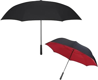 Two-Color Reversible Inversion 48" Arc Large Golf Umbrella Customize Text Name or Personalized Image $21.18 Each -Sold in Pack of 25