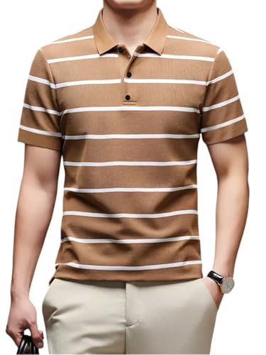 Image of TAGAS Men's Short Sleeve Polo Shirt, Button Up Collar | T-Shirt for Mens | Casual T Shirt for Men | (MT-7)
