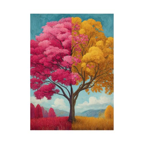 Lienzo de flores TERUEA de 40x60 cm sin marco para renovar paredes gastadas