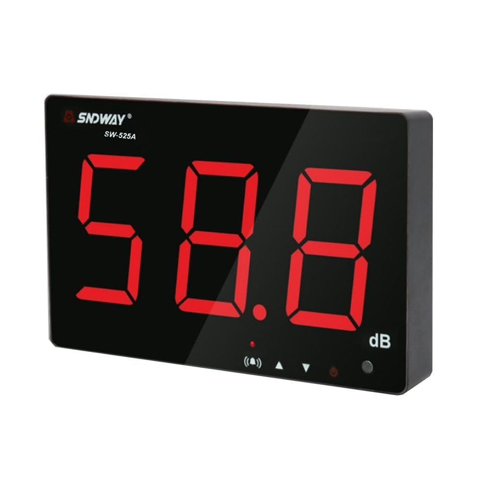 ATORSE® Sound Level Meter Tester 30~130Db Large Screen LCD Display Wall Hanging Type Decibel Noise Measuring with Alarm-image-15