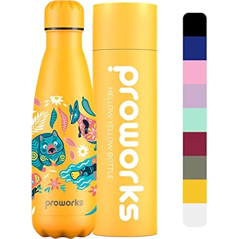 Proworks Stainless Steel Floral Water Bottle Cover