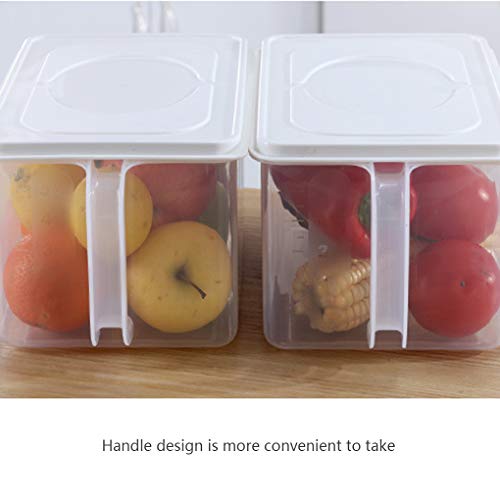 VONKY 6.2L plástico Frigorífico Caixa de armazenamento de alimentos Manter fresco Organizador Fruit