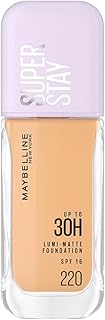 New York Super Stay Lumi-Matte Liquid Foundation - 220, Up To 30H Long Wear, Water & Transfer Proof. SuperStay Lumi-Matte Liquid Foundation comes with Non-comedogenic & Vegan Formula | 35ml