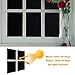 Static Cling Total Blackout Window Film 100% UV Blocking Window Darkening Film Black Opaque Privacy Window Tint Removable Plastic Glass Covering (17.7x78.7 inches)