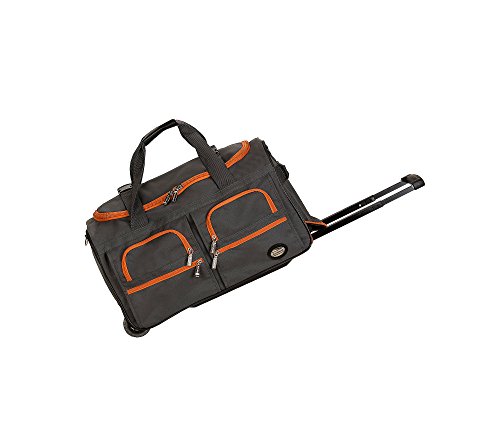 Rockland Bolsa de Lona con Ruedas, Gris Oscuro, Talla única, Bolsa de Lona con Ruedas