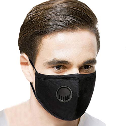 KZKR Dustproof Mask with 20 Filters Elastic Activated Carbon Riding Mask Face Masks for Motorcycling Woodworking Cycling Running