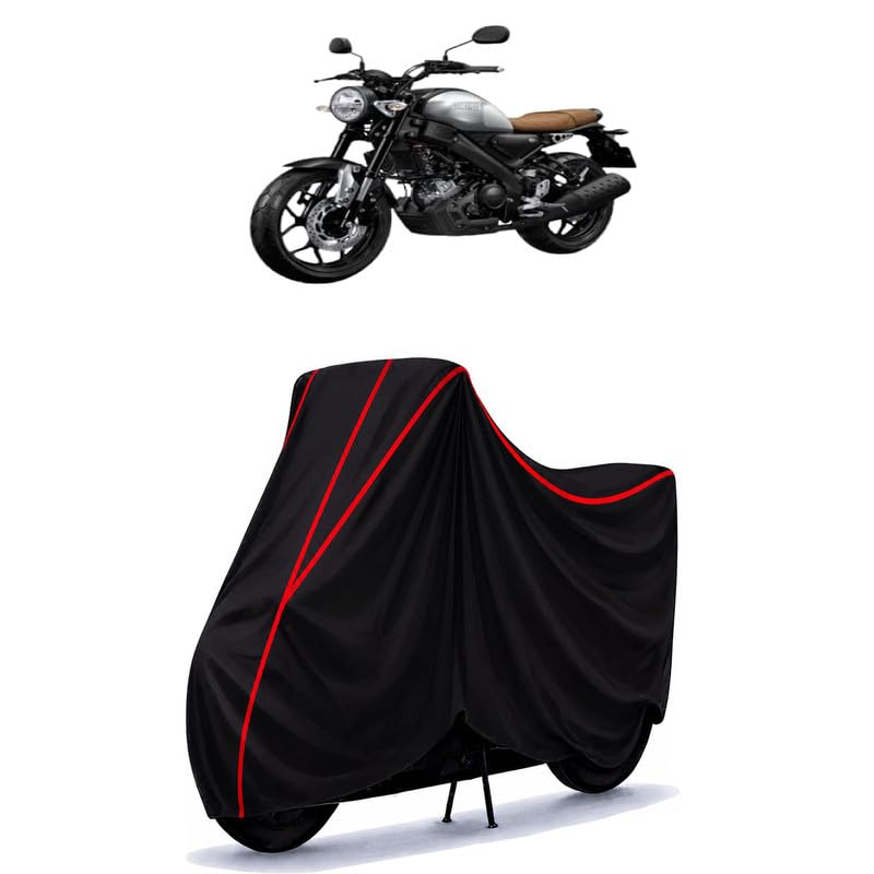 Image of XSR 155 Water Resistant Bike Cover for All Motorcycles & Scooters | Heavy Duty Premium Taffeta Fabric | UV Protection, Dustproof, Scratchproof | All Weather Two Wheeler Body Cover with Elastic Bottom