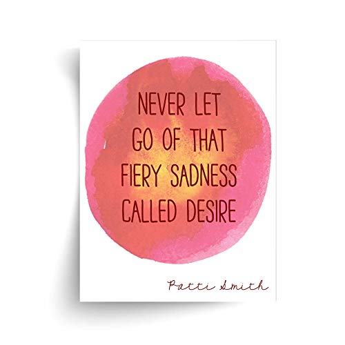 Patti Smith Citation Fiery Sadness Unframed Imprimer