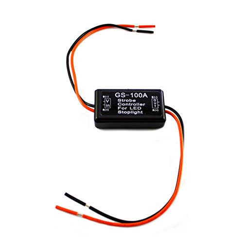 Xotic Tech 1 X Strobe Flash Module Controller Box Flasher Module For Car Trunk 3Rd Brake Light High Mount Stop Lamp, Gs-100A 12V #TOP2