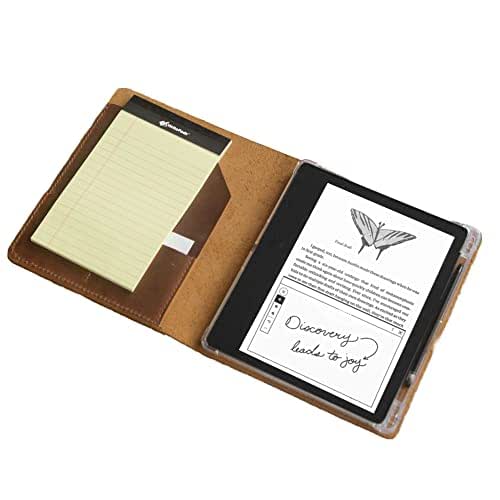 Personalized Leather Case for Kindle Scribe 10.2", Builtin