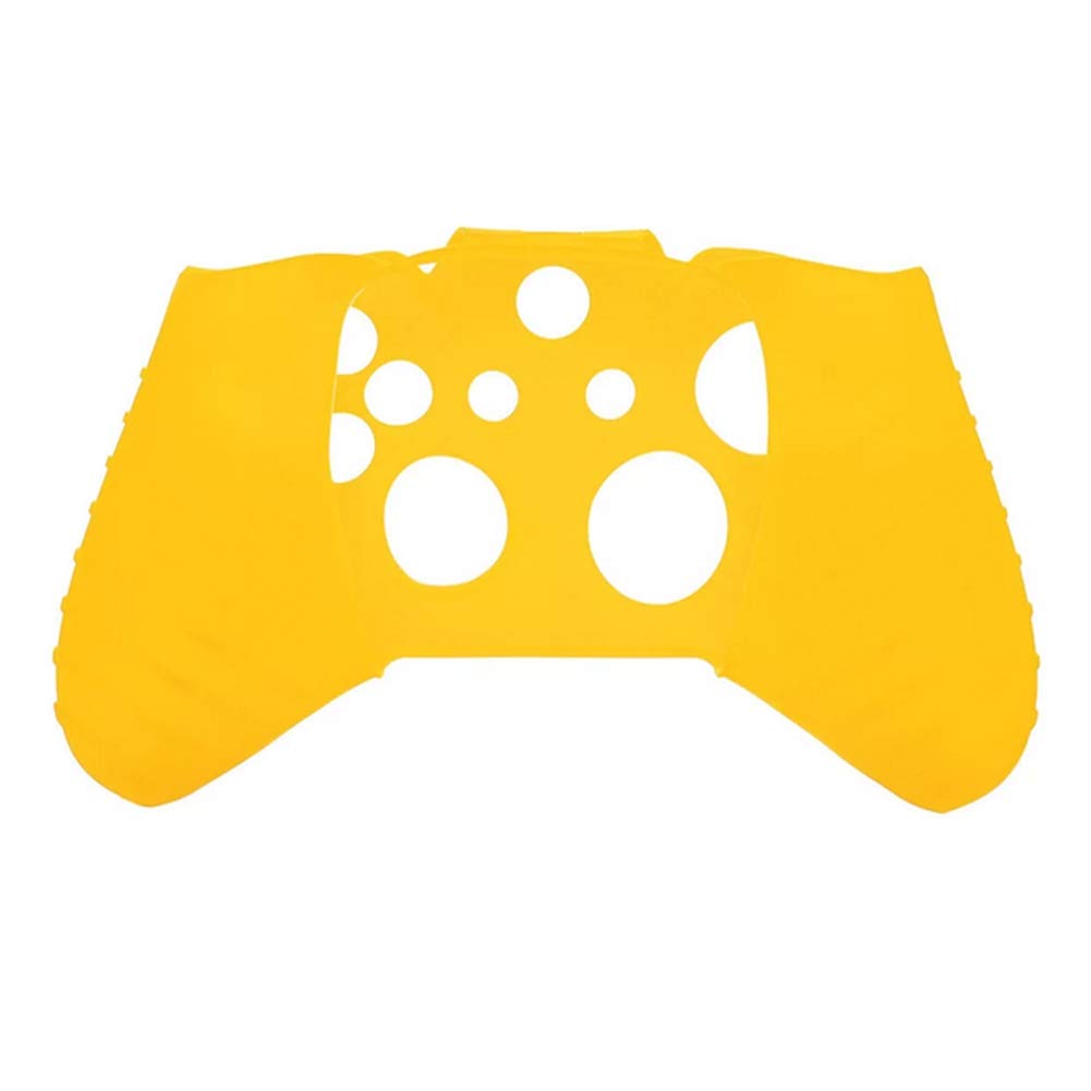 Funda Protectora De Silicona Suave Cable De Protección para El Mando De Juego Xbox One X - Amarillo