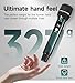 Wireless Microphones, Professional Dual Wireless Microphone with 240 ft Effective Range, 3ms Transmission Rate, Studio Grade Sound Pick Up Mic Head, Metal Body, Microphone for Singing, Speech
