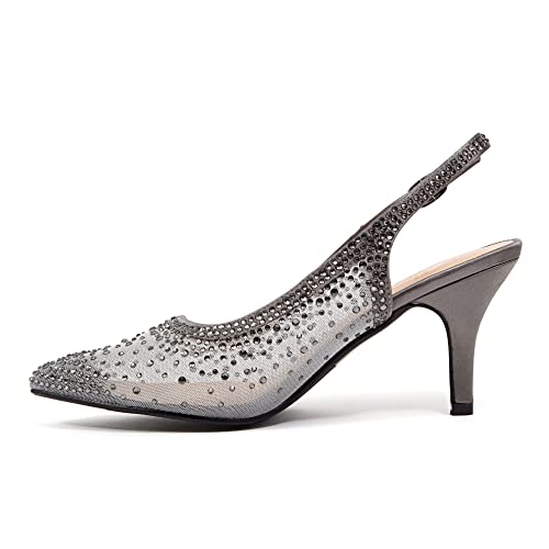 Lady Couture Lola Embellished Pointed Toe Slingback Pump2