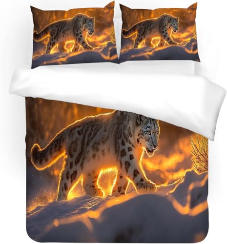 Housse de couette léopard 240x260 pour une ambiance cosy - 3