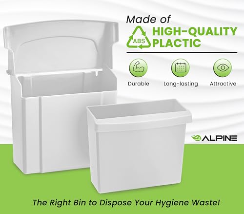 Alpine Industries 451-WHI Alpine Sanitary Napkin Receptacle thumb #6