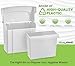 Alpine Sanitary Napkin Receptacle - Feminine Hygiene Disposal Container, Wall Mounted Trash Can with Odor Control Seal & Installation Hardware (White)