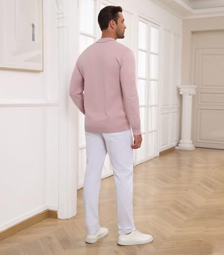 Lexiart Men's Cable Knit Sweater Long Sleeve Twist Patterned Warm Casual3