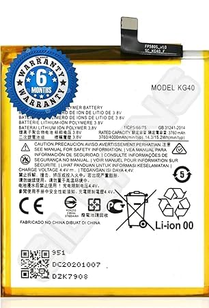 Image of Original KG40 Battery for Motorola G8 Play | One Macro XT2015-2 XT2016-2 XT2016 Battery with 6 Month Warranty**** (P00157)