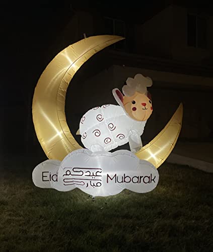 Inflatables Outdoor/Indoor Yard Decorations For Muslim/Islamic Holidays, Inflatable Ramadan & Eid Mubarak, Sheep For Eid Ul Adha, Mosque/Masjid, & Muslim Boy & Girl (Sheep For Eid Ul Adha) #TOP1