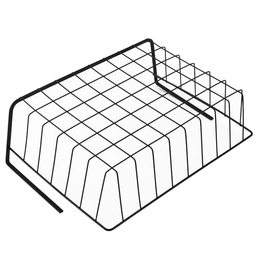 JIEHIN 4 unidades de cestas de almacenamiento para debajo de la estantería, cesta colgante de metal, cesta colgante de metal, color negro, para cocina, oficina, despensa, baño, armario - imagen 5