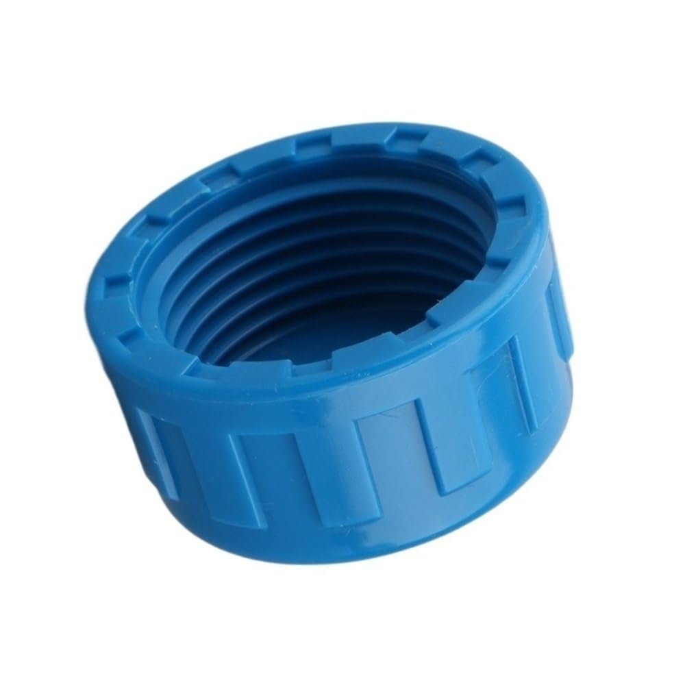 Threaded Pipe Connector PVC Threaded End Plug, White/Gray/Blue Tube Cap, 20/25/32mm Pipe Female Thread Connector 1pc(Blue,25mm)