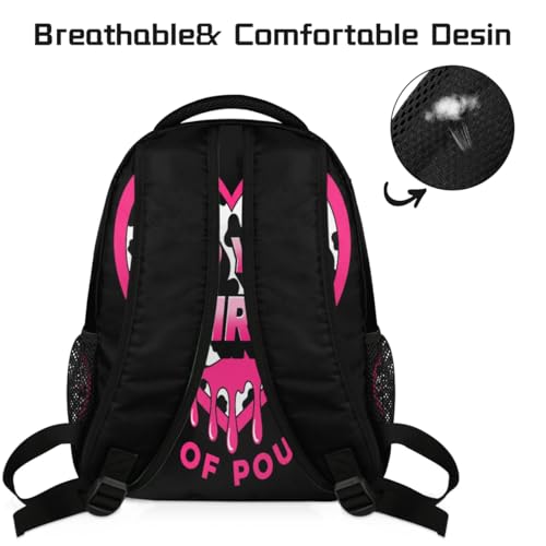 Mochila de vaca para laptop 15.6 ligera y resistente contra golpes escolares 4