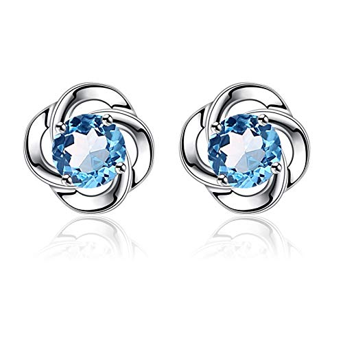 Geburtstagsgeschenk Die neuen Sterlingsilber-Vierblatt-Klee-Ohrringe, ein weibliches Temperament, einfache und kompakte, durchbohrte Ohrringe, High-End-Ohrringe Frauen Ohrringe ( Color : C ) Cover