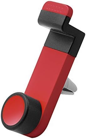 Universal Car Air Vent Mobile Phone Mount Holder Dock Compatible with iPhone (Red)