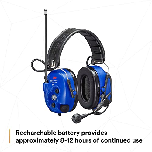 Image of 3M PELTOR WS LiteCom PRO III Headset, Intrinsically Safe, Headband, Professional Grade Durability, Wireless Two-Way Communication Radio, Bluetooth, Boom Microphone, Royal Blue, MT73H7F4D10NA-50