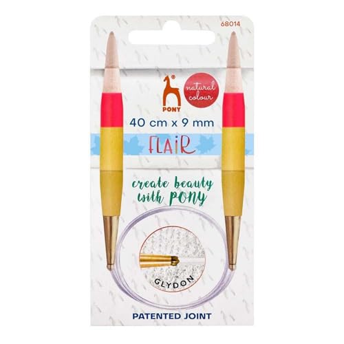 Aiguilles circulaires en bois Pony Flair pour tricoter un bonnet douillet