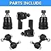 Front Lower Control Arm Suspension Kit Fit for Honda Civic 2001 2002 2003 2004 2005 (Not for SI Models), with Ball Joints Sway Bars Outer Tie Rods - 8pcs