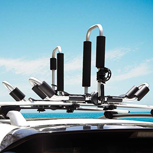 image for LEADRACKS Kayak Roof Rack for Canoe, Ski, SUP, Surfboard, Kayak Carrie
