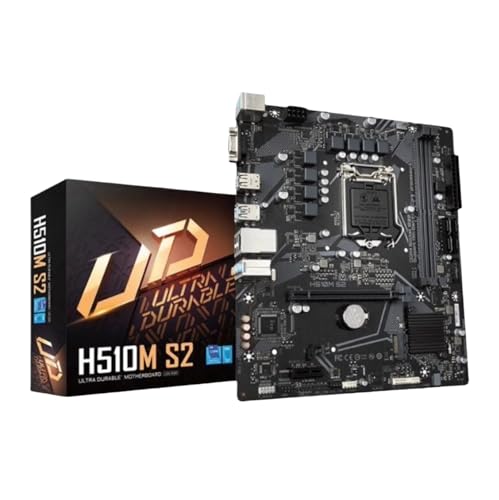 Carte informatique GA H510M S2 DDR4 résout les lenteurs de PC en acceptant les SSD M.2 et CPU 1200