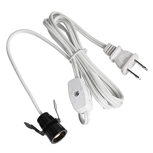 Best Deal ๐ uxcell UL Listed US Plug Electrical Lamp Cord SPT-1 6 Feet White with Snap in Socket and Switch Best Deal ๐ uxcell UL Listed US Plug Electrical Lamp Cord SPT-1 6 Feet White with Snap in Socket and Switch