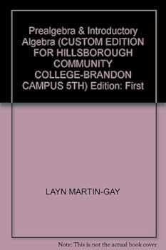 Hardcover Prealgebra & Introductory Algebra (CUSTOM EDITION FOR HILLSBOROUGH COMMUNITY COLLEGE-BRANDON CAMPUS, 5TH) Book