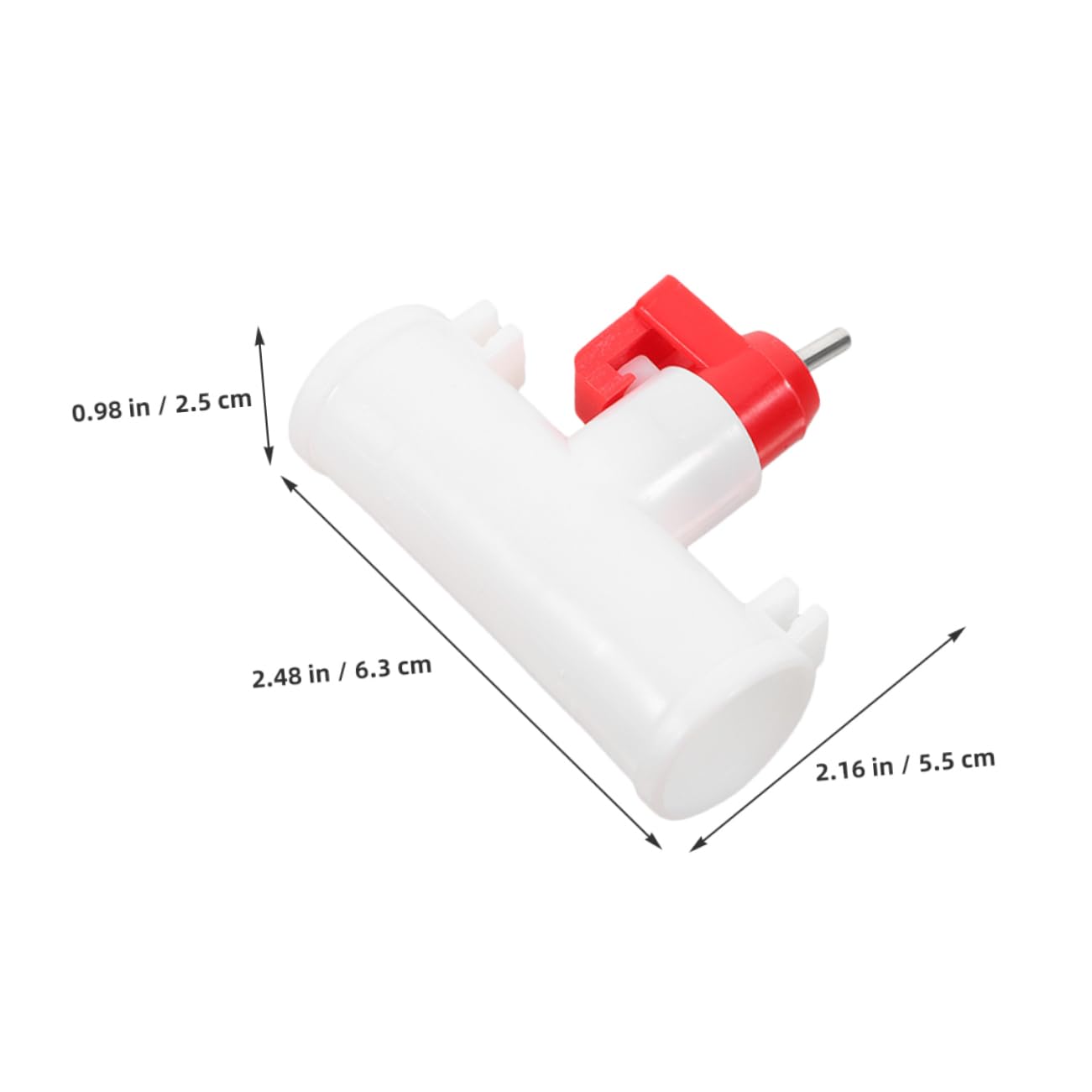 Wakauto 10pcs Automatic Poultry Waterer Dual-Head Ball Valve Chicken Drinkers for