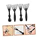 HAPINARY 4pcs Brush Cleaners Comb Hair Remover Tools Scalp Scrubber Detangler Brush