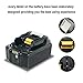ARyee 2Pack Upgrade 18V 5.0Ah Replacement for Power Tools Lithium-Ion Battery