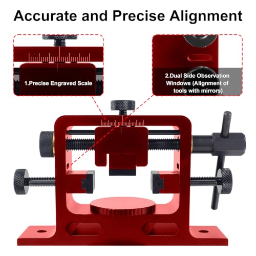 Gsodoolu Heavy Duty Rear Sight Pusher Tool with Front Sight Adjustment Kit for Removing and Installing Front and Rear Sights on Glocks 19/43 and Similar Models, Red — view 5