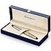Waterman Expert Rollerball Pen, Stainless Steel with 23k Gold Trim, Fine Point with Black Ink Cartridge, Gift Box