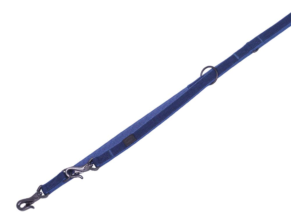 Nobby Linen Deluxe Lead Length 200 cm Width 16 mm Blue