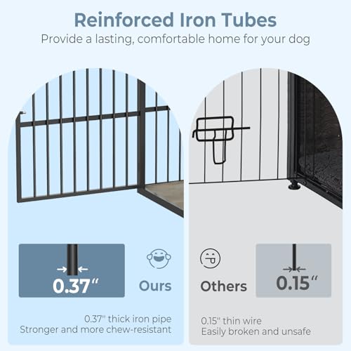 Lyromix-Dog-Crate-Furniture-with-3-DoorsWooden-Dog-Crate-End-Table-Heavy-Duty-Indoor-Puppy-Cage-for-Small-to-Medium-Dogs-Multiple-Units-Can-be-Combined