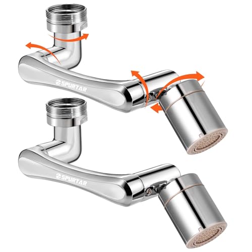 Spurtar 2PCS 1440° Sink Faucet Extenders for Toddlers