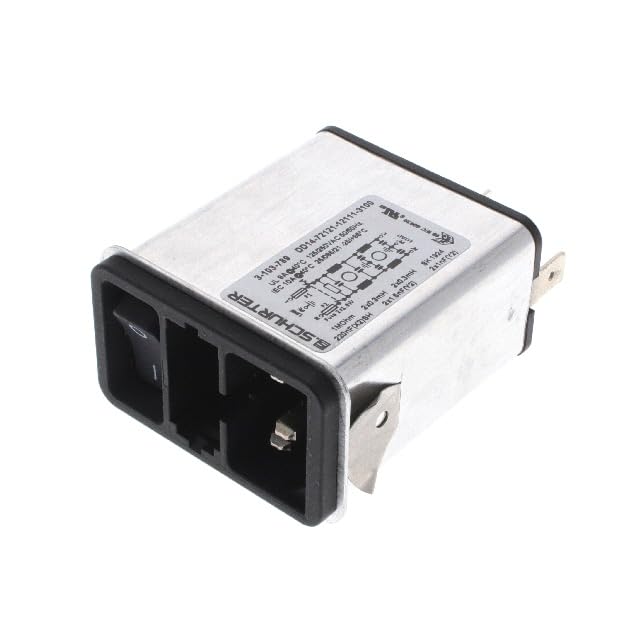 3-103-789, AC Power Entry Modules DD14 2-Stages, 2-Pole, Line Switch 2-Pole, Snap-in mounting Front 10 A,