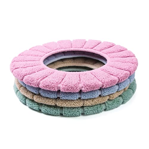 Garneck Warm Comfortable Toilet Seat Covers 2pcs Stretchable Polyester Easy Install