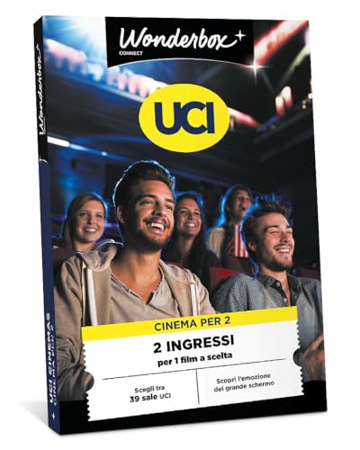 Tick&Box WONDERBOX Connect - Cofanetto Regalo - UCI Cinemas - 2 Biglietti - 2 ingressi per 1 Film a Scelta - Scelta tra 39 Sale UCI