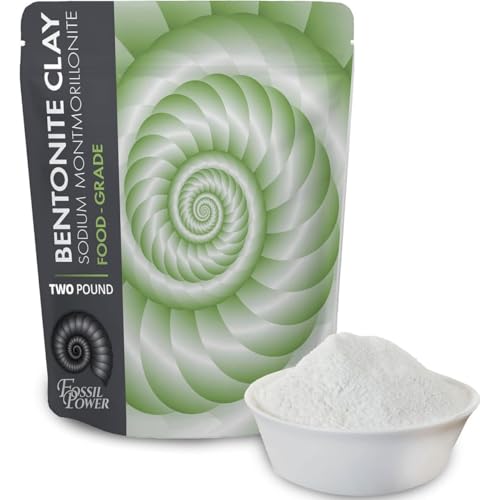 Bentonite Clay Food Grade Powder 2 LB - Pure & Natural for Toothpaste, Detox, and More - Heal Damaged Skin - DIY Clay Face Treatment